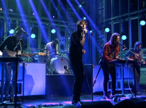 Phoenix performing "Entertainment" on Saturday Night Live